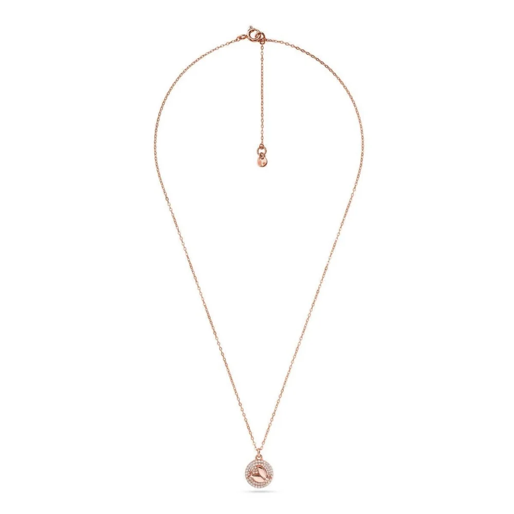 New! MICHAEL KORS Crystal Zodiac Pisces Gold-plated Sterling Silver Necklace NWB